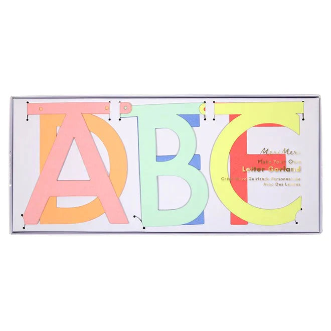 Neon Letter Garland Kit