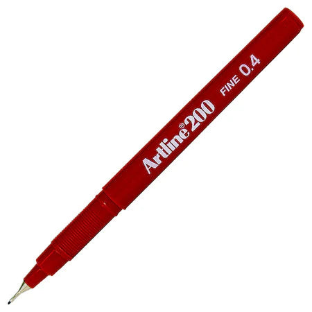 Artline-200-Fineliner-Pen-Dark-Red