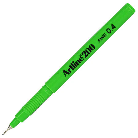 Artline-200-Fineliner-Pen-Yellow-Green