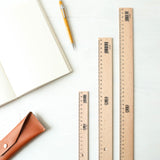 M + R Wooden Ruler -  17, 30, 50 cm