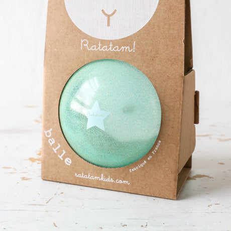 Kleiner „Ballon“-Ball – Blau mit hohem Glitzer