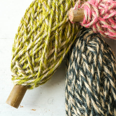 Bobine de 25 m de cordon de lin torsadé naturel